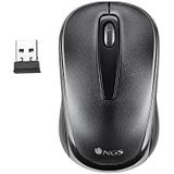 NGS EASY GAMMA - draadloze optische muis van 2,4 GHz met nano-ontvanger, 1200 DPI, met USB-aansluiting, 2 knoppen en een scrollwiel