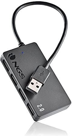 NGS IHUB4 TINY USB 2.0 480 Mbit/s Zwart
