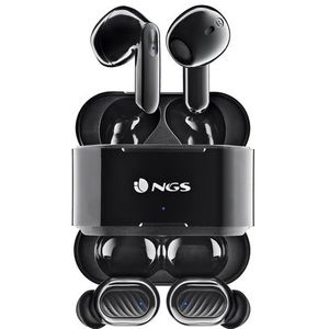 NGS Artica duo zwart (5 h, Draadloze), Koptelefoon, Zwart