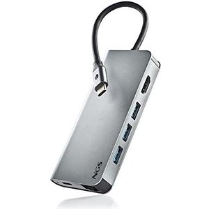 NGS WONDER DOCK 8 USB 2.0 Type-C Zilver