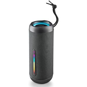 NGS Roller Furia 2 Black - Kabelloser Lautsprecher mit Bluetooth-Kompatibilität, IPX7-Wasserdichtigkeit, 30 W, True Wireless, USB, Batterielaufzeit 9 Stunden, Schwarz