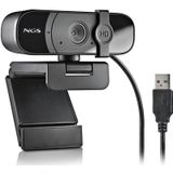 NGS XPRESSCAM 1080HD webcam 2 MP 1920 x 1080 Pixels USB 2.0 Zwart