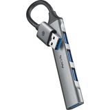 NGS IHUB4 MICRO USB Hub - Zilver - USB 3.2 Gen 1 - 5000 Mbit/s