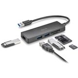 NGS - Ihub Reader - Docking Station - Zwart - USB-C - 5 Havens