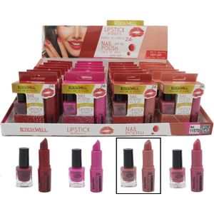 Leticia Well - Lipstick en Mini Nagellak - Oud Roze/Nude - 24H Intensity Matte Lipstick - Fast dry nagellak - Nummer 73