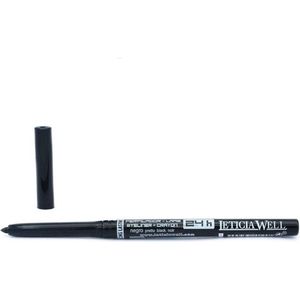 Leticia Well - Zwart oogpotlood, draaibaar / Automatic Pencil - 24H - Nummer 33288