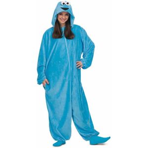 Mom - Koekiemonster - Pyjama Kostuum - Blauw