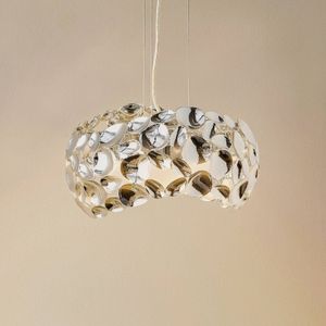 Schuller Valencia LED hanglamp Narisa, Ø 32 cm, chroom
