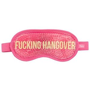 FISURA - ""F*cking Hangover"" koud gel oogmasker. Roze koud oogmasker. Gel masker voor gezwollen ogen en donkere kringen. Verfrissend oogmasker met boodschap. 18,5 cm x 9 cm