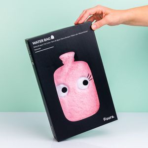 Bouteille D'eau Chaude - Rose - Peluche - Motifs