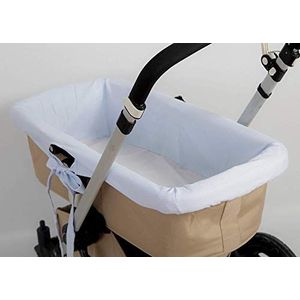 Babyline FUCACE Babydraagtas, hypoallergeen en zacht, ademend, overtrek voor babydraagtas, 100% Spaanse productie (hemelsblauw, piqué), hemelsblauw, 90 x 40 cm