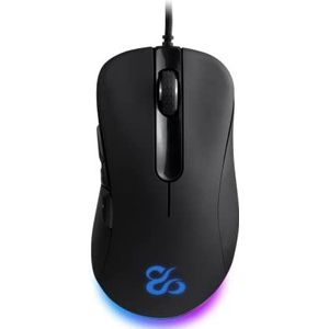 Newskill Atreo Professionele Gaming Muis, Bedraad, Aanpasbare RGB-Verlichting, Optische Sensor, 6200 DPI Verstelbaar, 5 Programmeerbare Knoppen, Sniper-Knop, 30G PC/Mac, Zwart