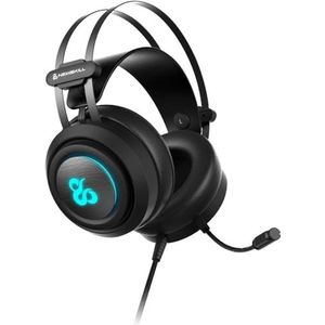 Newskill Drakain Gaming-headset met RGB-verlichting, compatibel met PC, Playstation 4, Xbox One en Nintendo Switch, zwart