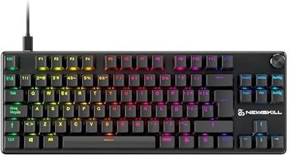 NEWSKILL Serike TKL V2 Zwart | Switch Red Hot Swap | Mechanisch Gaming Toetsenbord