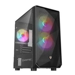 NFORTEC - Dys - PC Behuizing - Zwart - ATX - ARGB