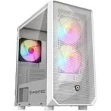 Nfortec - Dys - PC Behuizing - Wit - RGB Verlichting - ATX