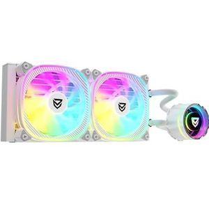 Nfortec - ATRIA X - Vloeibare CPU Koeling - 240mm - Wit - 2x 120mm PWM ARGB Fans