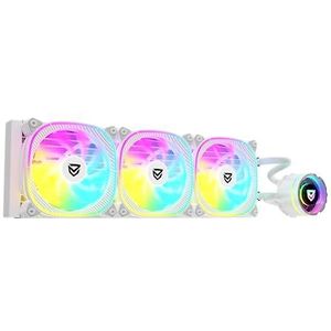 Nfortec - ATRIA X Vloeibare CPU Koeling ARGB 360mm, Infinity Mirror 360 Graden Draaibaar, 3x 120mm PWM ARGB Fans, AMD en Intel Compatible, wit