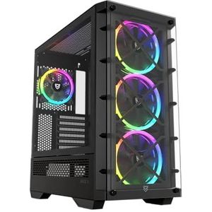 NFORTEC - Draco X - PC Behuizing - ATX - Zwart - Staal