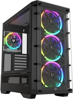 NFORTEC - Draco X - PC Behuizing - ATX - Zwart - Staal