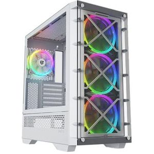 ATX Semi-toren doos Nfortec Draco X Wit Wit