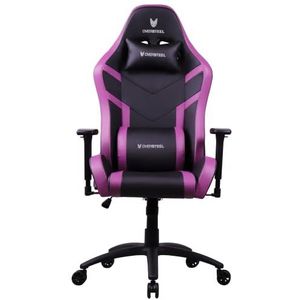 Oversteel - DIAMOND Professionele Gaming Stoel Kunstleer, 3D Armleuningen, In Hoogte Verstelbaar, 180º Reclining, Gaszuiger Klasse 4, tot 150kg, Kleur Paars