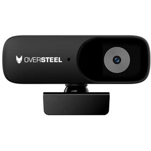 Oversteel - Bulat 1080P Full HD webcam met microfoon, 30 fps, USB 2.0, ruisonderdrukking, videogesprek, opname, conferentie, pc/Mac/tablet/Chromebook