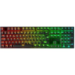 Oversteel - KOVAR Draadloos Gaming Toetsenbord, RGB met achtergrondverlichting, mechanische schakelaar Outemu Red, Anti-Ghosting, Duitse lay-out PC/MAC/Android