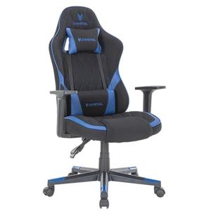 Oversteel - SAPHIRE Professionele gamingstoel, waterdichte stof, in hoogte verstelbaar, rugleuning 135 graden, gaszuiger klasse 3, tot 120 kg, kleur grijs/blauw