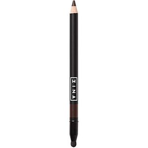 3INA Make-up zonder wreedheid, veganistisch, oogpotlood, romige textuur, lange houdbaarheid, hoge pigmentatie, The Eye Pencil 201, bruin