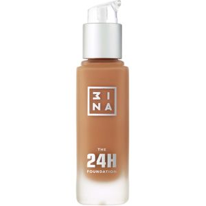 3Ina The 24H Foundation Vloeibare foundation, Nr. 663 - Brown, 30 ml
