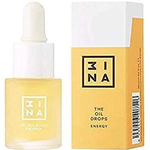 3INA MAKEUP - Vegan - Cruelty Free - The Oil Drops Energy 604 - Geel - Revitlizing en Energizing - Hydrating - Gember Extrac Extract - Jojoba en Cranberry Oliën - Droge Huid Inbegrepen