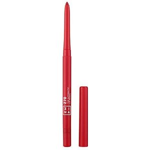 3INA Makeup - Vegan - The Automatic Lip Pencil 270 - donkerrood - automatische lippenstift - duurzaam - hoog gepigmenteerd - geïntegreerde puntenslijper - 13 gekleurde tinten - Cruelty Free