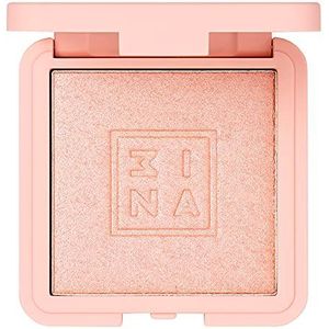 3INA MAKEUP - The Highlighter 200 – roze – highlighter poeder – pigmentformule – langdurige natuurlijke textuur – glinsterend – poedercrème – veganistisch – zonder dierenleed