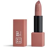 3INA MAKEUP – veganistisch – zonder dierenleed – lippenstift 257 – rode wijn kleur, romige textuur, ultra-gepigmenteerde kleur, magnetische behuizing, vanillegeur