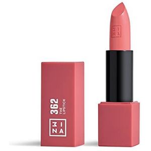 3INA MAKEUP – veganistisch – zonder dierenleed – lippenstift 362 – mat roze/nude, romige textuur, ultra-gepigmenteerde kleur, magnetische behuizing, vanillegeur