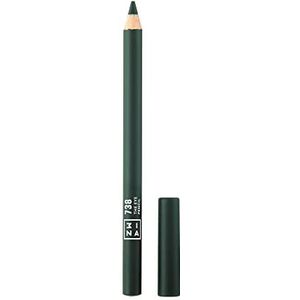 3INA Make-up – Veganistisch – Cruelty Free – The Eye Pencil 738 – donkergroen – potlood voor de ogen – lange formule – romige textuur – intensieve kleur – gemakkelijk te verwerken – geïntegreerde voet