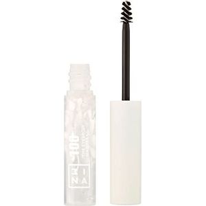 3INA MAKEUP - The Eyebrow Mascara 100 - Durchsichtig - Fixiert Definiert Volumen - Nicht klebende Gel-Formel - Dichte & Vollere Augenbrauen - Multiplikator-Effekt - Gel Formel - Vegan - Cruelty Free