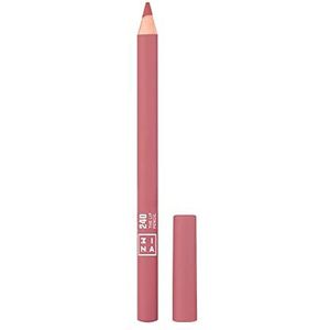 3INA MAKEUP – veganistisch – zonder dierenleed – The Lip Pencil 240 – medium nude roze – lippenstift – langdurige formule – romige textuur – hoge pigmentatie – intensieve kleuren – inclusief kwast –