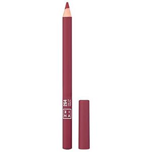 3INA Make-up – Veganistisch – Cruelty Free – The Lip Pencil 264 – Nude Dark – Lipliner – langdurige formule – romige textuur – hoge pigmentatie – intense kleuren – penseel inbegrepen – mat