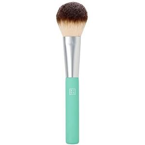 3INA Make-up - Vegan - Cruelty Free - The Powder Brush - lichtroze - make-upkwast voor crème, vloeistof of poeder - zachte en compacte synthetische borstels - ergonomische greep - ringpunt