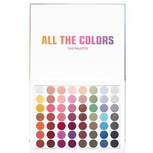 3INA All the colors palet make-up - Langdurig veelkleurig oogschaduwpalet - veelkleurige oogschaduw met 56 matte tinten met glitter en metallic afwerking