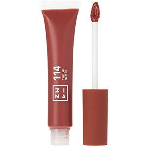 3INA MAKEUP – veganistisch – The Lip Gloss 114 – lichtbruin – lipgloss – spiegeleffect – romige en hydraterende textuur – sterk gepigmenteerd – glanzende afwerking met toverstaf – zonder dierenleed