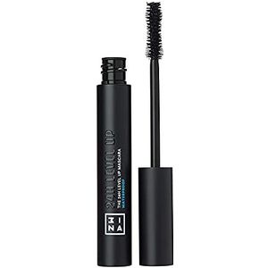 3INA MAKEUP - Veganistisch – zonder dierenleed – The 24 uur Level Up Mascara Waterproof 900 – Zwart – Lange wimpers – Extreme Definitie – Curve Volume Lengte – Panoramisch effect – Metalen Buis –