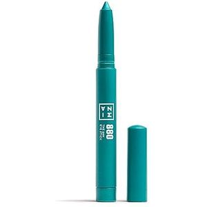 3INA MAKEUP - Veganistisch – The 24H Eye Stick 880 – turquoise – waterdichte formule 24 uur – romige textuur – oogschaduwstick – sterk gepigmenteerd – sneldrogend – matte spiegel metallic –