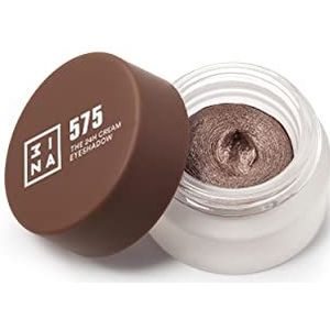 3INA MAKEUP - The 24h Cream Oogschaduw 575 – oogschaduw koudbruin met waterdichte sneldrogende formule – oogschaduw crème met matte afwerking en glitter – veganistisch – zonder dierenleed