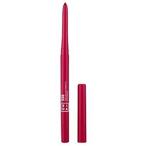 3INA MAKEUP - The 24h Automatic Eye Pencil 336 – roze-rood – automatisch oogpotlood – waterdicht – intrekbare vulling – lange houdbaarheid – puntenslijper en geïntegreerde stomper – veganistisch –