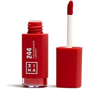 3INA MAKEUP - Vegan - The Longwear Lipstick 244 - Rouge - Lippenstift met 12 uur - sterk gepigmenteerde matte lippenstift - hydraterende formule met hyaluronzuur - Cruelty Free