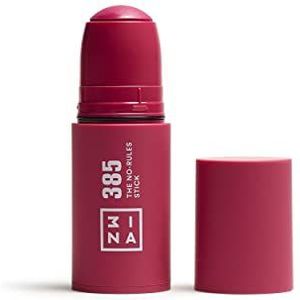 3INA Makeup - Vegan - The No-Rule Stick 385 - Bordeaux - Stick voor ogen, lippen en wangen - Hyaluronzuur - 8 intensieve kleuren - Natuurlijke afwerking - Cruelty Free