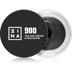 3INA MAKEUP - The 24H Cream Eyeshadow 900 – oogschaduw zwart met waterdichte sneldrogende formule ��– oogschaduw crème met matte en glitterafwerking – veganistisch – zonder dierenleed